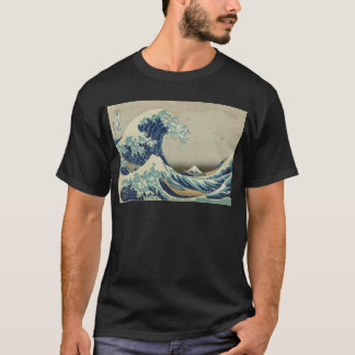 T-shirt Art asiatique - la grande vague outre de Kanagawa