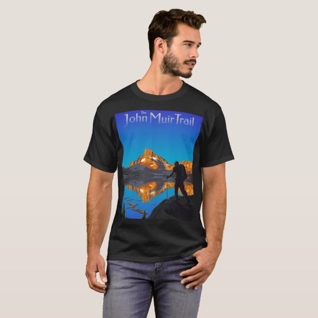 T-shirt Art - Banner Peak - John Muir Trail Texte (Devant entier)