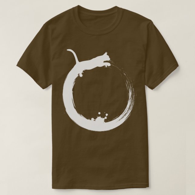 T-shirt Art cercle de chats (Design devant)