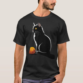T-shirt Art Chat - Fleurs Art Chat Motif Animal Chat