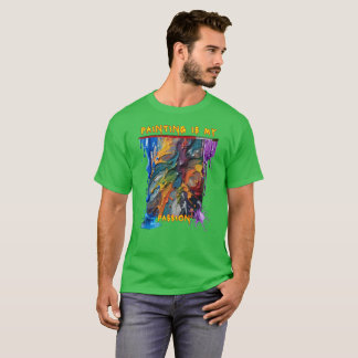 T-shirt Art coloré et peinture fuyante