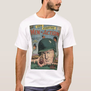 T-shirt Art comique d'âge d'or - hommes dans l'action