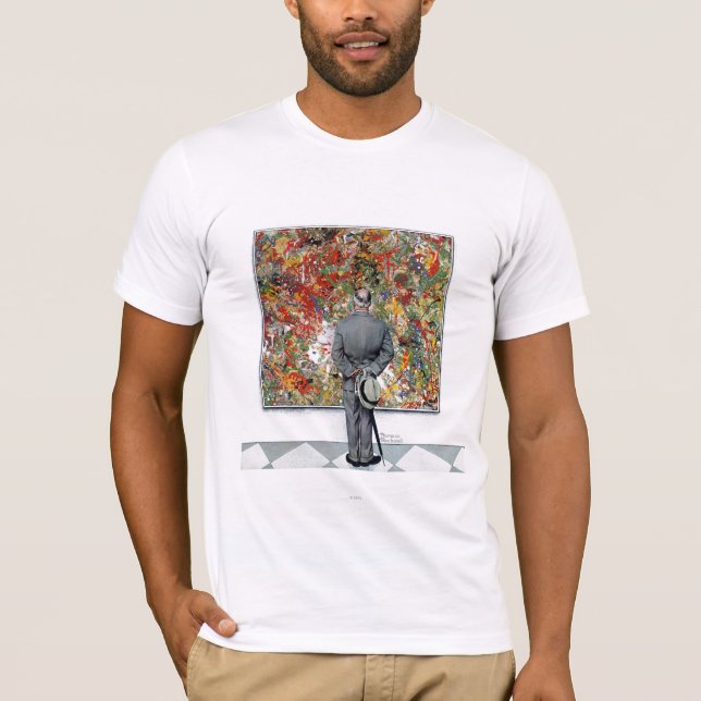 T-shirt Art Connoisseur par Norman Rockwell (Devant)