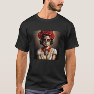 T-shirt Art crâne sucre