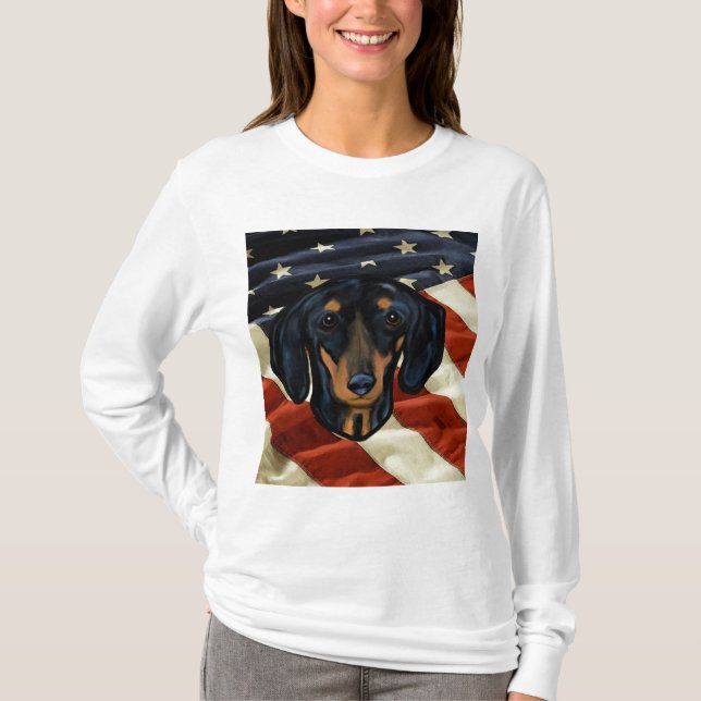 T-SHIRT ART DACHSHUND (Devant)