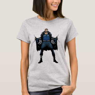T-shirt Art de bande dessinée de boomerang du peloton   d