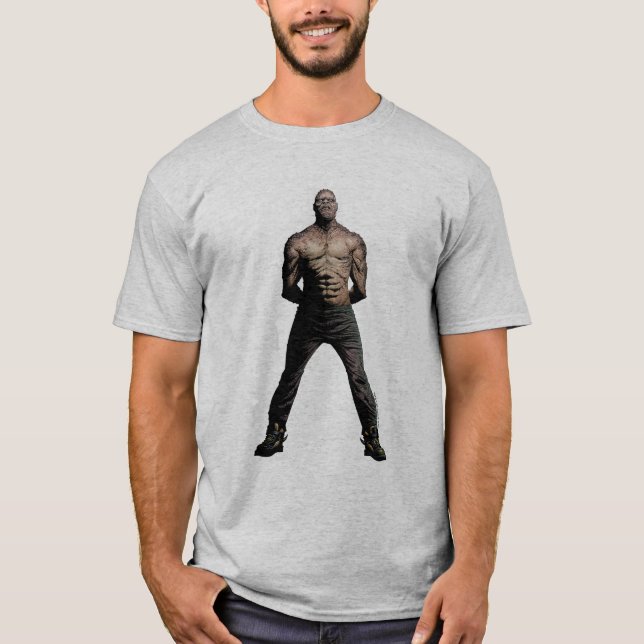 T-shirt Art de bande dessinée de Croc de tueur du peloton (Devant)
