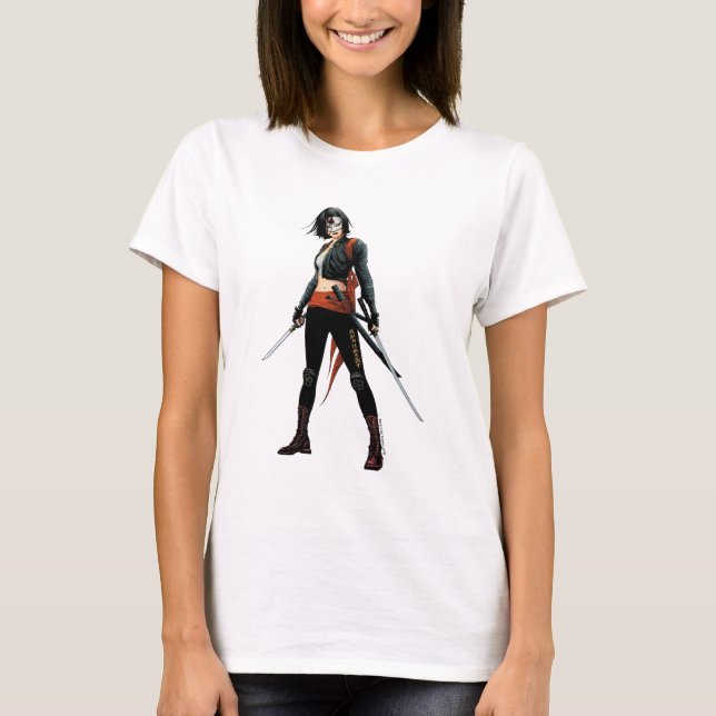 T-shirt Art de bande dessinée du peloton | Katana de (Devant)