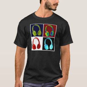 T-shirt Art de bruit d'écouteurs