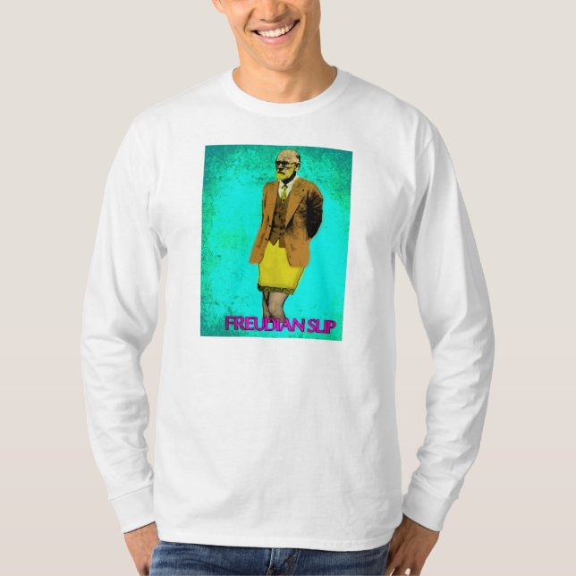 T-shirt Art de bruit grunge de glissement freudien Meme (Devant)