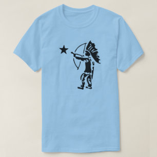T-shirt Art de bruit indien de tir à l'arc d'étoile du