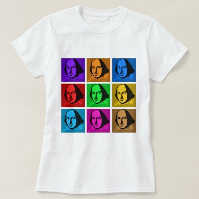 T-shirt Art de bruit Shakespeare (Design devant)