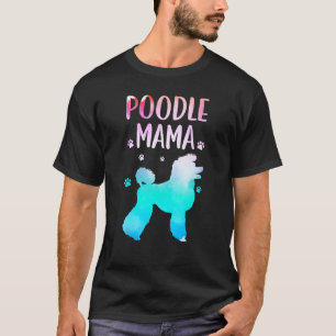 T-shirt Art de caniche cool pour femmes maman chien canich