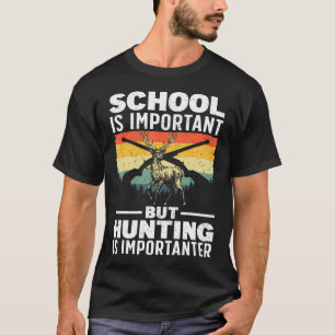 T-shirt Art de chasse au cerf pour garçons chasseur de fau