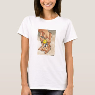 T-shirt Art de chien de golden retriever d'amusement de