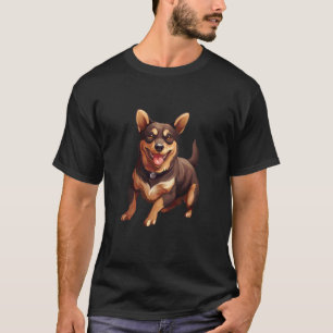 T-shirt Art de chien Pinscher miniature adorable pour les