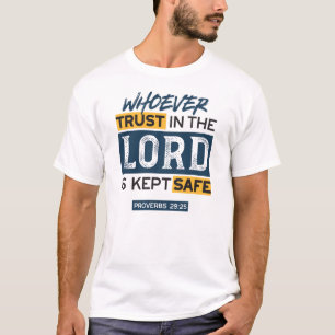 T-shirt Art de citation biblique - Proverbes 29:25 Confian
