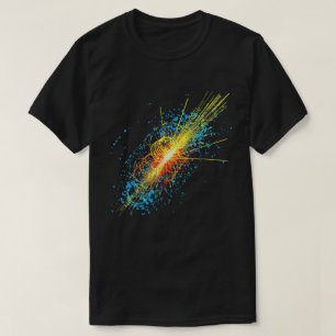 T-shirt Art de collision de particules quantiques de boson