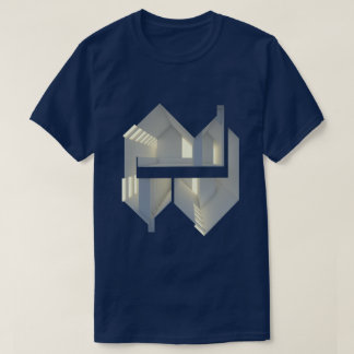 T-shirt Art de concept d'architecture de la réflexion 01