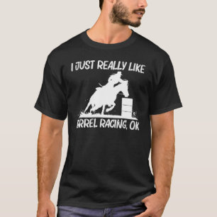 T-shirt Art de course de baril cool pour hommes femmes cav