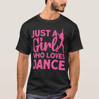 T-shirt Art de danse cool pour filles femmes amatrices de