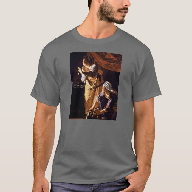 T-shirt Art de Gentileschi d'armoise (Devant)