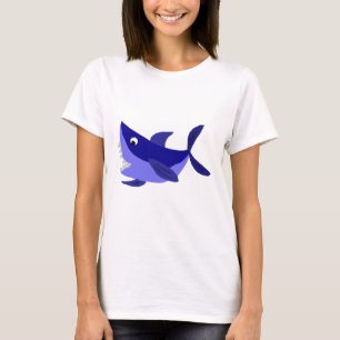 T-shirt Art de grimacerie drôle de requin
