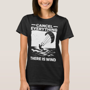 T-shirt Art de kitesurf cool pour hommes femmes kite surf