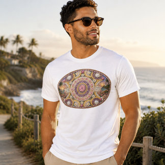 T-shirt Art de la déesse océanique nautile spirituel