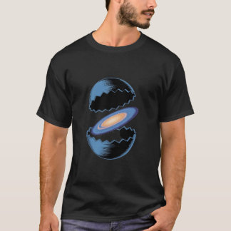 T-shirt Art de la galaxie de l'œuf cosmique - Naissance su