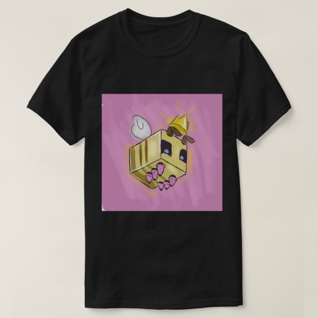 T-shirt Art de la reine d'abeille Minecraft (Design devant)