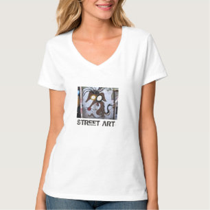 T-shirt Art de la rue de Las Palmas Cartoon Chien