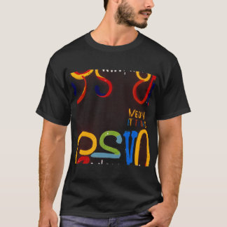 T-shirt Art de la typographie Abstraite | Vibrant et dynam