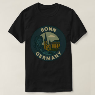 T-shirt Art de la ville de Bonn Allemagne
