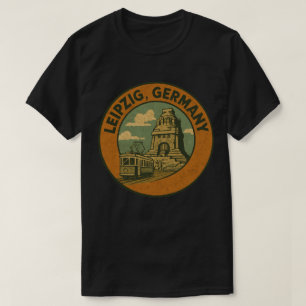 T-shirt Art de la ville de Leipzig en Allemagne