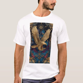 T-shirt art de l'aigle doré céleste