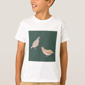 T-shirt art de l'espèce d'oiseau Colin de Californie
