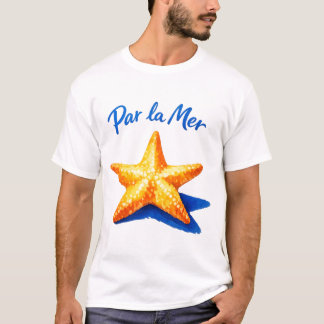 T-shirt Art de l'étoile de mer aquarelle côtière 'Par La M