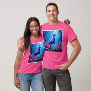 T-shirt Art de licorne de fantasy mystique
