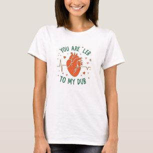 T-shirt Art de l'infirmière de l'amour du cœur ECG