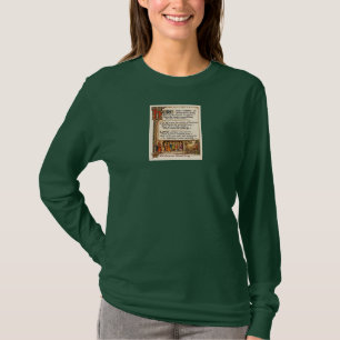 T-shirt Art de manuscrit enluminé de chanson de Wassail vi