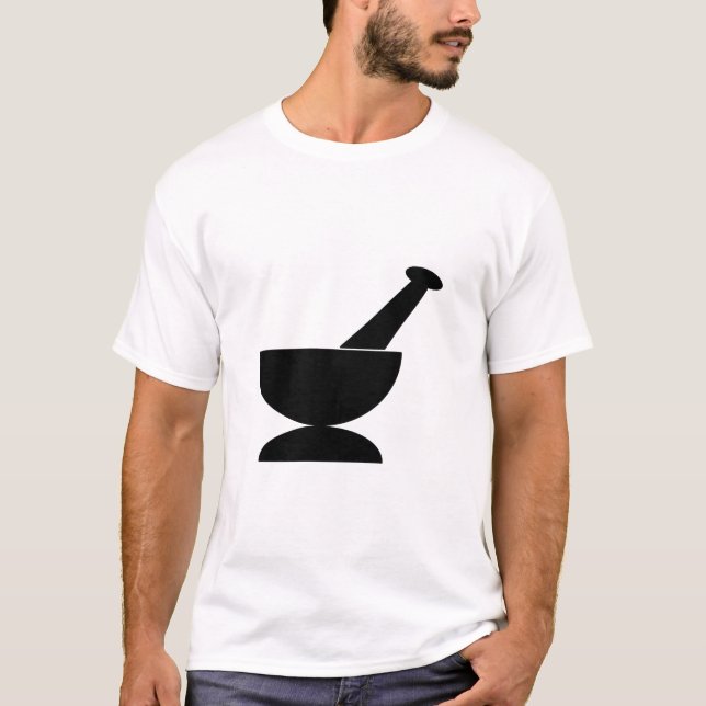 T-shirt Art de mortier et de pilon (Devant)