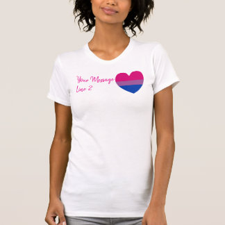 T-shirt Art de mots personnalisé pour le cœur de la phase 