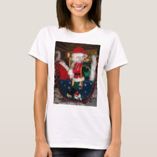 T-shirt Art de Noël du Père Noël Décoré