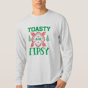 T-shirt Art De Noël Toasty Et Tipsy