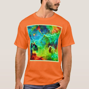 T-shirt Art de nuage de nébuleuse cosmique