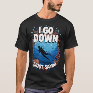 T-shirt Art de plongée en scaphandre cool pour hommes Papa