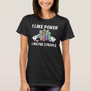 T-shirt Art de poker cool pour hommes femmes parier jeux d