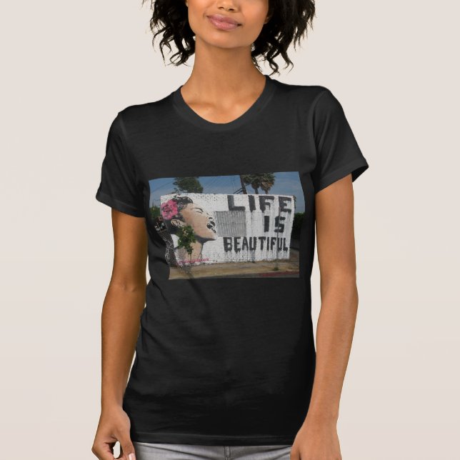 T-shirt Art de rue de Billie Holiday (Devant)