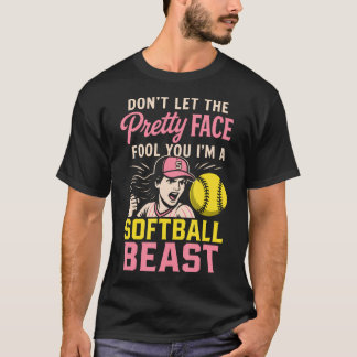 T-shirt Art de softball amusant pour softball